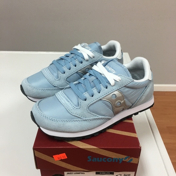 Saucony Shoes - Saucony Jazz LowPro- Women's Blue Fog/Silver